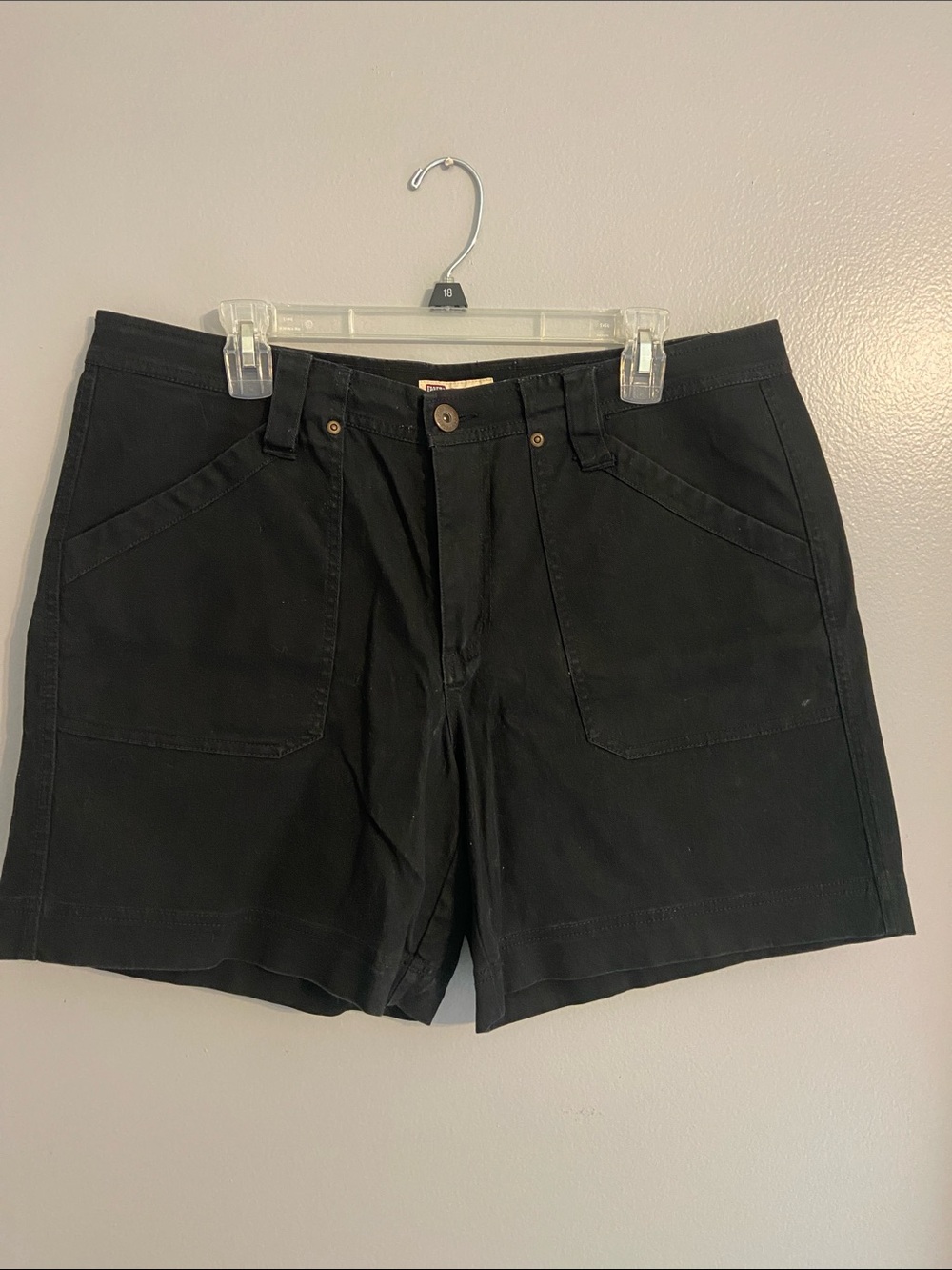 Faded Glory Black High-Rise Jean Shorts